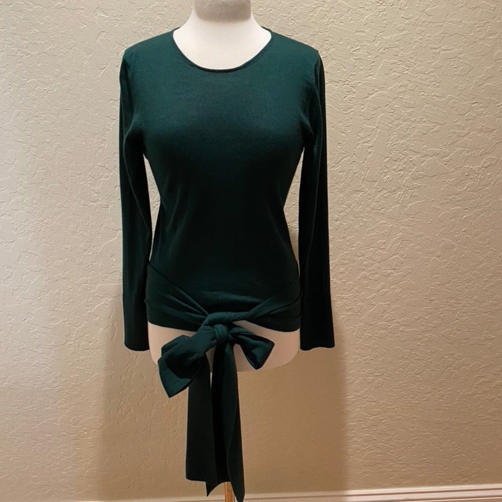 NWT Tom Ford Forest green sweater with tie XL